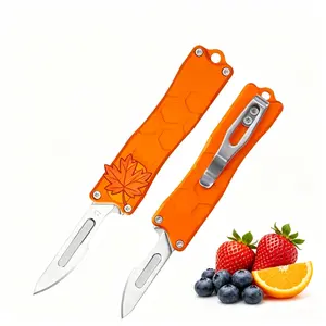 Craft Knife Pocket Knife, Lightweight EDC Utility Knife with Clip for Camping, Hiking, Daily Carry & Outdoor Surviva