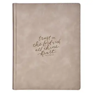 Trust Taupe Faux Leather Large Print King James Version Note-taking Bible outdoorfun