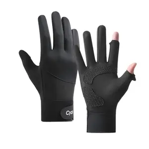 Men's Sunshade Gloves, Summer Outdoor Cycling Gloves, Outdoor Sports Gloves, Outdoor Activity Gloves, Breathable, Anti-Slip, Touch Screen, Ideal for Driving & Hiking