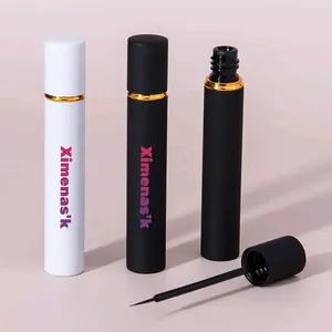 Lashes Secured Water-Based Eyelash Adhesive with Brush Applicator, Long Lasting & Sweat Proof, Black & Clear Colors, Latex & Formaldehyde Free, 5ml Volumized Natural lash gluestrips