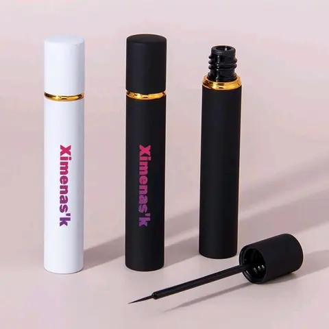 Lashes Secured Water-Based Eyelash Adhesive with Brush Applicator, Long Lasting & Sweat Proof, Black & Clear Colors, Latex & Formaldehyde Free, 5ml Volumized Natural lash gluestrips