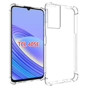 Tcl 40 Se 4g T610k Transparent Silicone Tpu Anti-Drop Soft Shell Cover Protective Case, Scratch-Resistant, Non-Toxic Material