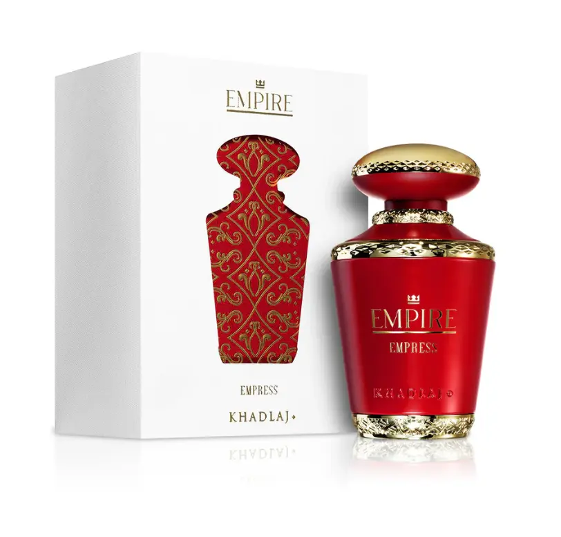 Khadlaj Empire Empress Eau De Parfum (EDP Spray) for Women, 3.4 oz Floral & Spicy Jasmine, Pepper, Musk, Floral Citrus, Wood Notes, Elegant Women's Fragrance