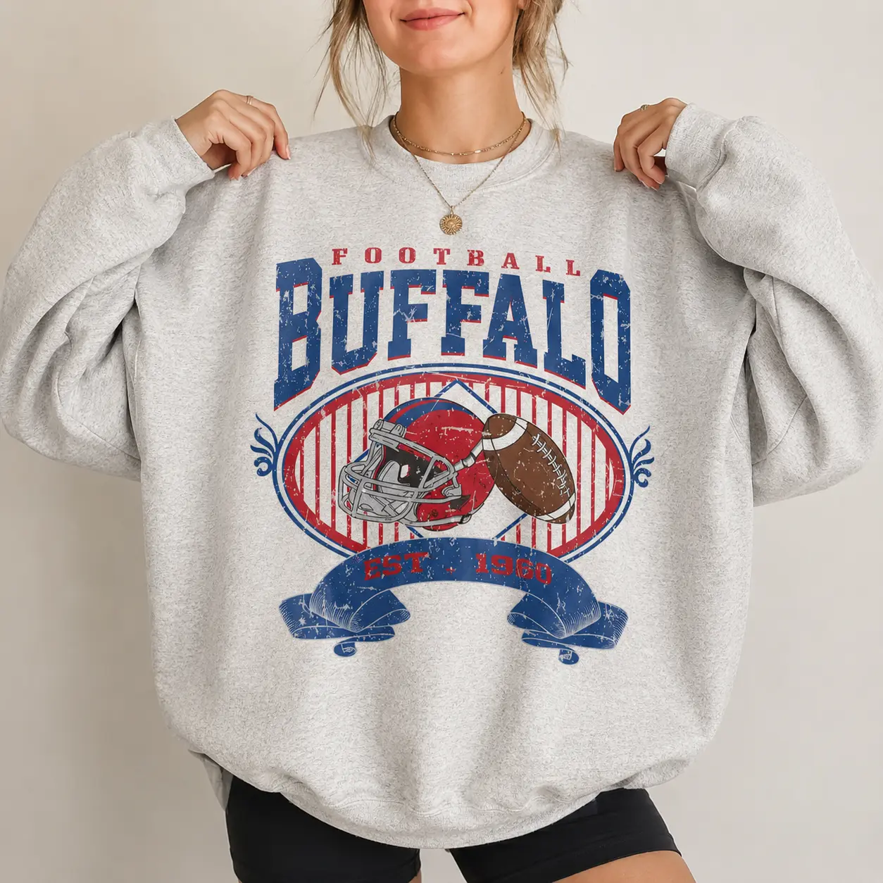 Buffalo Football Shirt, 90s Sport Retro Graphic Tee, Game Day T-Shirt Sweatshirt Hoodie, Football Shirt Gift For Fan