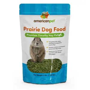 212 MAIN Prairie Dog Pellet Pet Food - Timothy-Based, High-Fiber Pellets for Adult Small Animals, Large Pack Supplement with Essential Vitamins