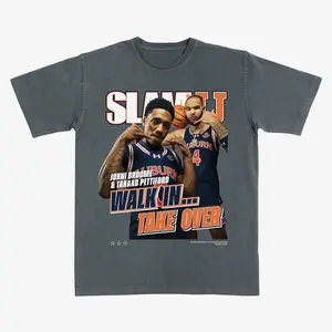 Auburn Basketball Graphic T-Shirt – Johni Broome Tahaad Pettiford Tee for Fans Game Day College Style Men's Tops