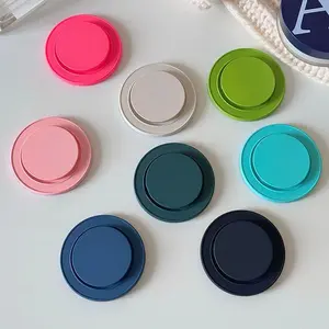 3D Simple  Solid Color Holder For Magsafe Magnetic Phone Griptok Grip Tok Stand For iPhone Wireless Charging Case Finger Holder