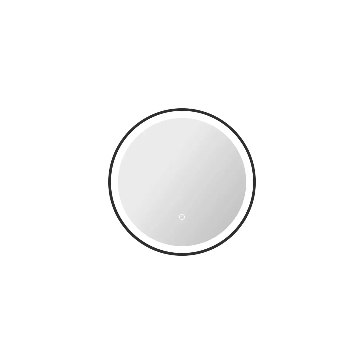 Elegant Kitchen & Bath MRE6B21BK 21 in. Round LED Front & Backlit Wall Mirror, Black