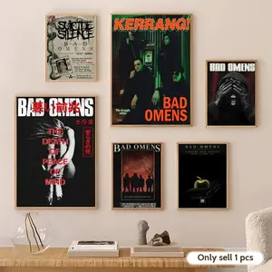 Metal band B-Bad O-Omens Poster HD Sticky Waterproof Wall Art | High Quality Print Aesthetic Home Living Bedroom Bathroom hallway Decor Trendy Room Decoration | Multiple Size Options Available