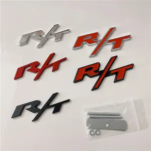 Suitable for Dodge RT Car Emblem Decoration Coolbox/Coolrunner Challenger Modified R/T Metal Grille Emblem