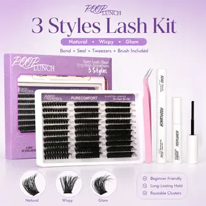 MaxStyle Spider Pro Lashes Breeze | DD Curl Kily&Cim&Moly Lashes Vibe but Better Long-Lasting Waterproof & Super Soft&Thin Band | Venus Velure Waterproof Long-Lasting Natural Daily Beginner-Friendly DIY Lashes for Flawless Voluminous Look Trendy Must-Have