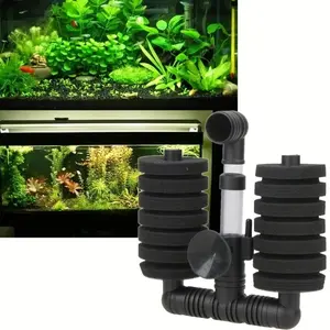 1 Set Aquarium Fish Filter Accessories Fish Tank Air Pump Skimmer Practical Aquarium Biochemical Sponge Filter