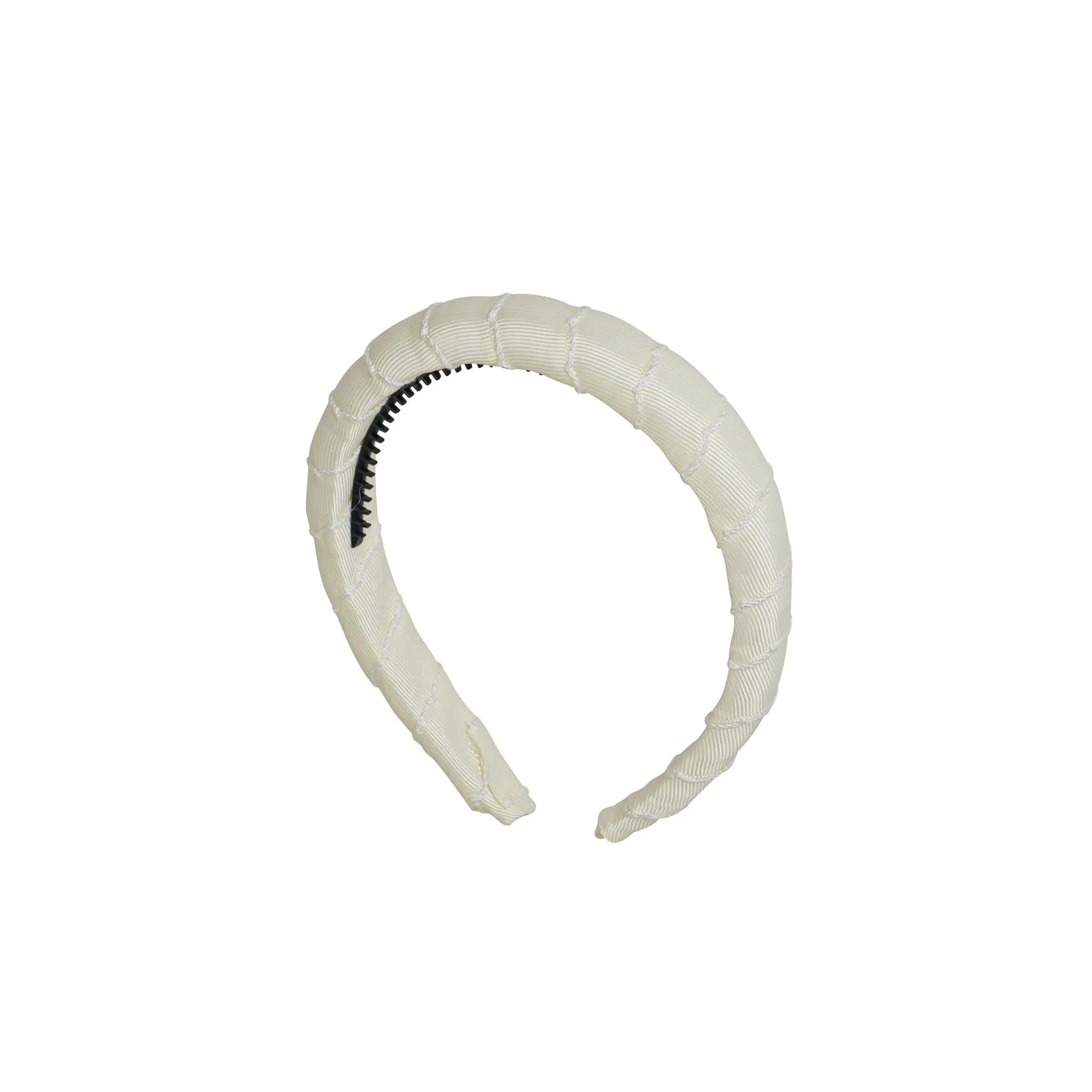 Puffed Moonstitch Headband - Ivory