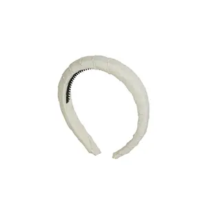 Puffed Moonstitch Headband - Ivory