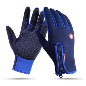Outdoor Double Layer Touch Screen Non-slip Waterproof Windproof Sports Gloves