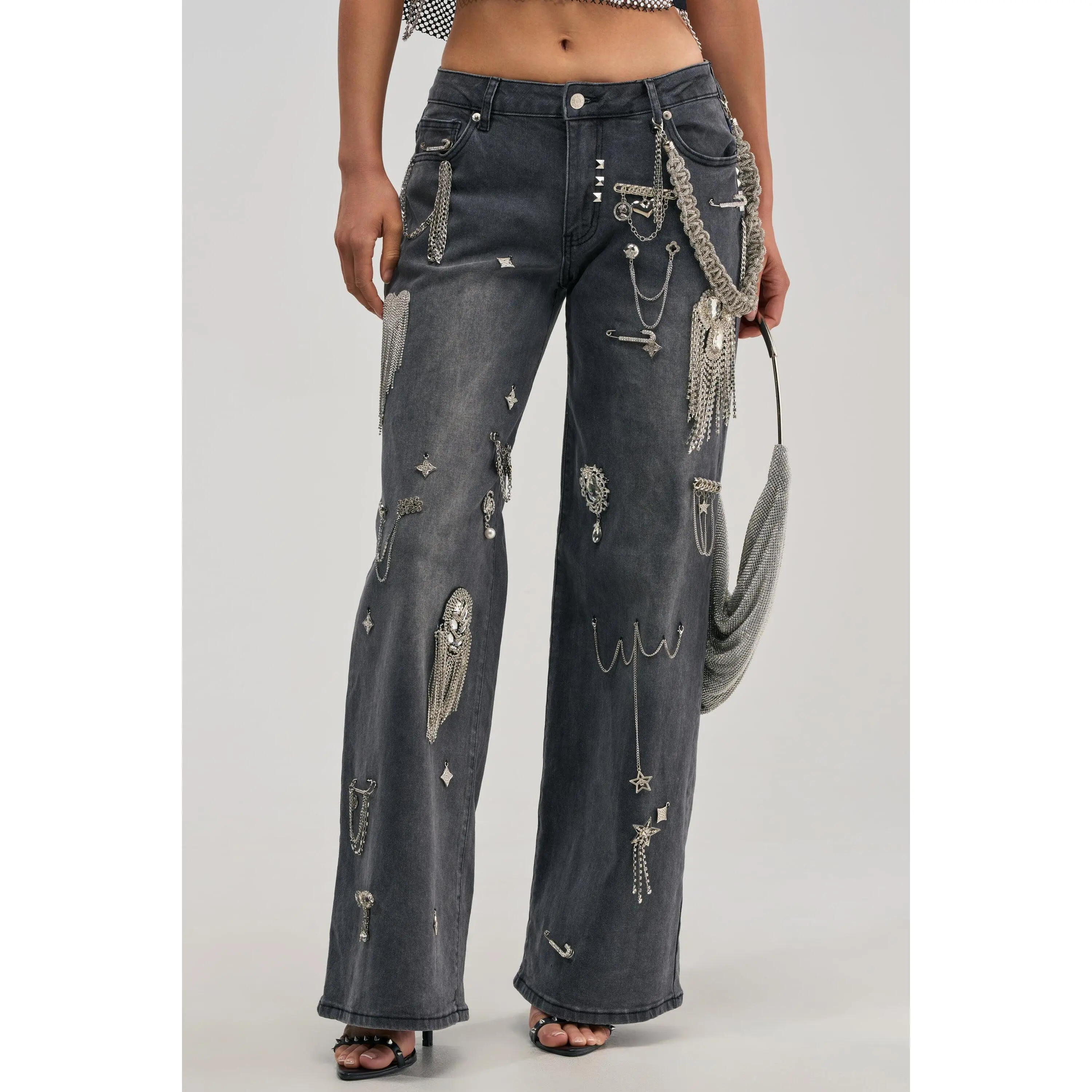 THE BEST ONE YET RELAXED FIT BLING DENIM JEANS
