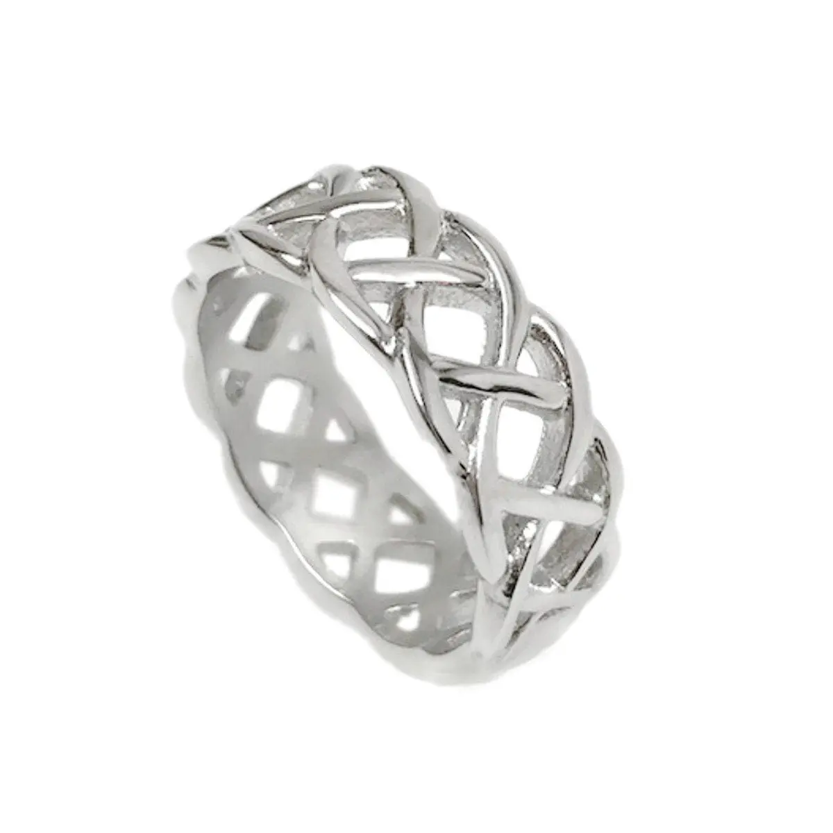 Mens Braided Celtic Sailors Knot Band Ring