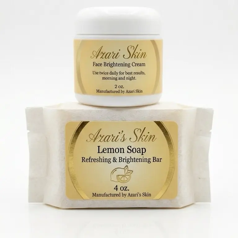 Azariskin Face Brightening Combo - Skin Radiance Enhancing Skincare Set for Glowing Complexion