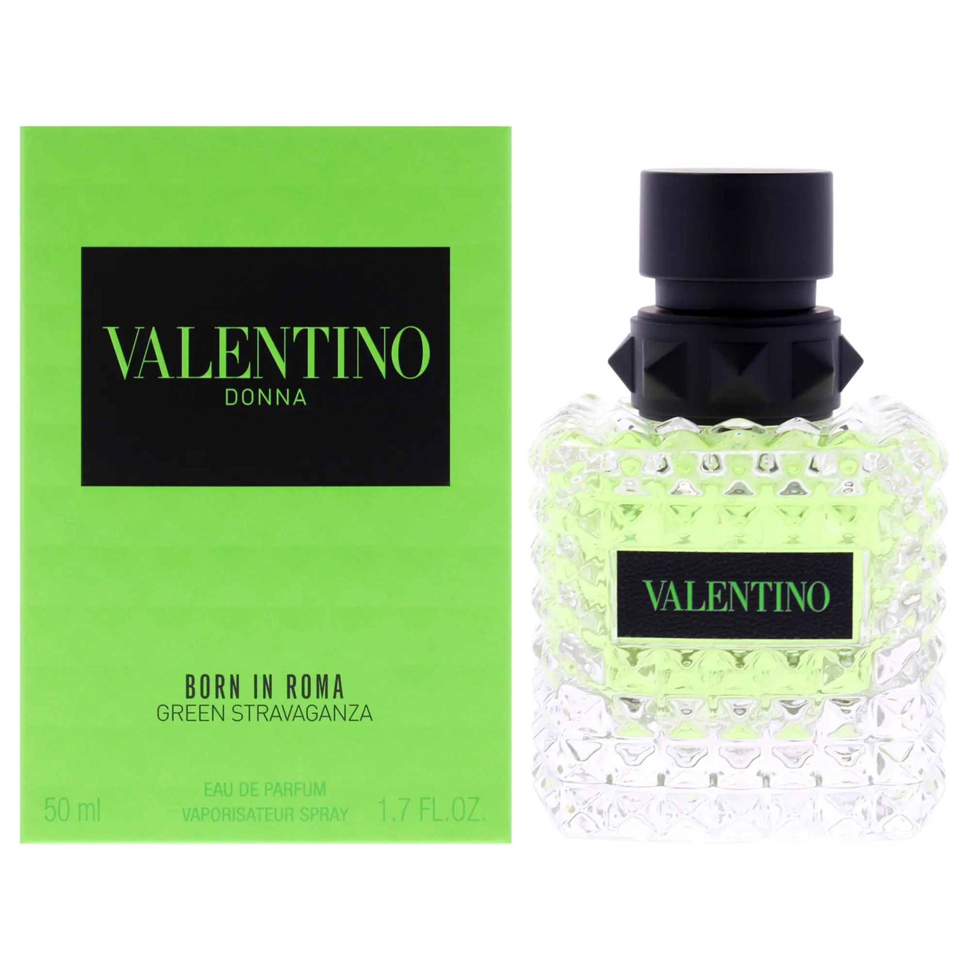 Valentino Donna Born In Roma Green Stravaganza Women's Vibrant EDP Spray - 1.7 fl. oz (50 ml), Distinctive Freshness Fragrance, 50Ml