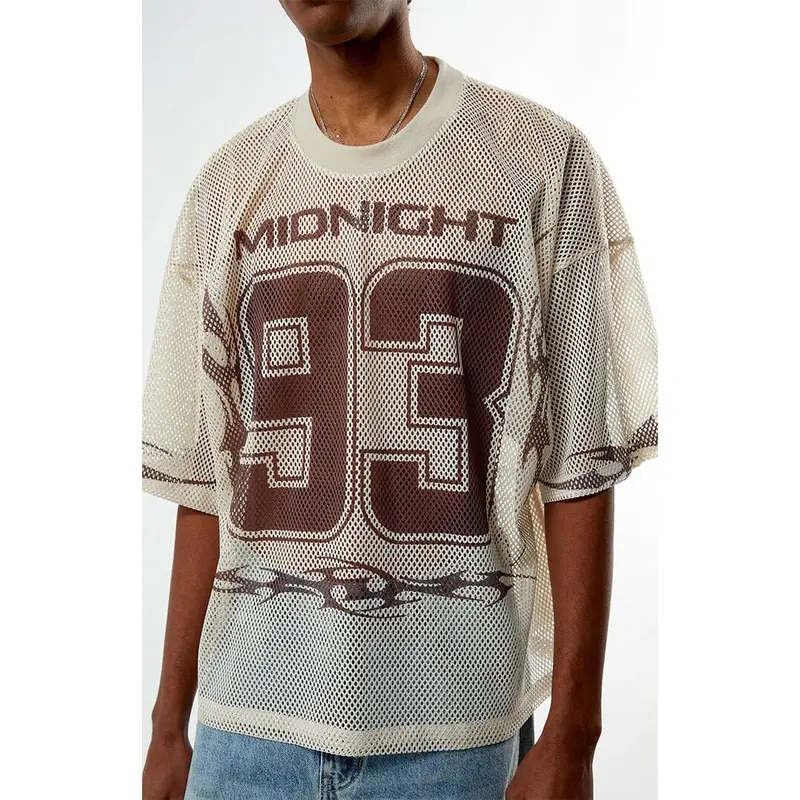 Pacsun Men's Midnight 93 Cream Mesh Jersey - TikTok Shop