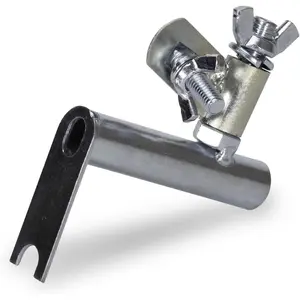 Funny Trowel Handle Adapter, All-Angle Swivel Bracket Style, Turns Concrete Finishing Trowel into Fresno, Concrete Tool, 4826