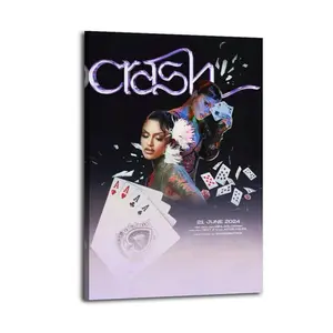 Kehlani CrashPoster Oil Painting Printing Office Bedroom Aesthetic Decoration Canvas Wall Art Bar Cart Decor Aesthetic Prints Painting Decor