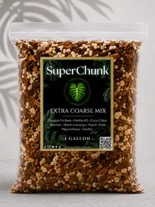 SuperChunk — Extra-Coarse Aeration Potting Mix | Maximum Drainage for Houseplants