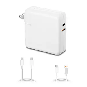 87W 67W 61W USB-C Charger with USB C cable for Apple MacBook Pro Air 87W 67W 61W USB-C Laptop Power Supply A1719 Ac adapter with QC USB Port