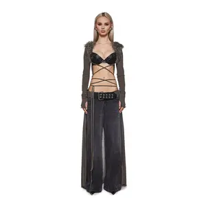 Siren Fur Collar Long Sleeve Duster Siren Fur Collar Long Sleeve Duster