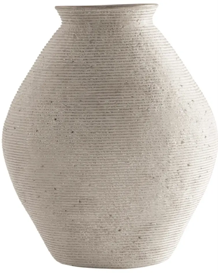 Antiqued Tan Vase
