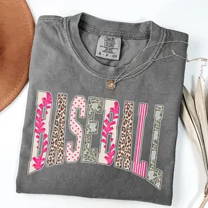 Retro Baseball Game Day Shirt, Baseball Stripes Leopard Pink Shirt, Camo Baseball Distressed Varsity Shirt, Game Day Baseball Tee, Polka Dots Graphic Shirt, Sports Shirt