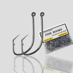 Anti-Slip Turtle Fishing Hook, Curved Mouth Backward Needle, Special for Catfish, Yellowtail, Bass, Bone Fish