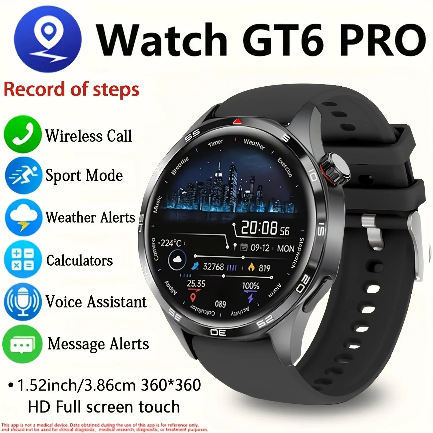 Smartwatch 2026 New Arrival, Metal Body, Silicone Band, Multiple Watch Faces, Wireless Communication, Sms Alerts, Sports Modes, Fitness Smart Watch, USB Charging, Music Control, Step Counter, Gift Idea, Touchscreen Watch