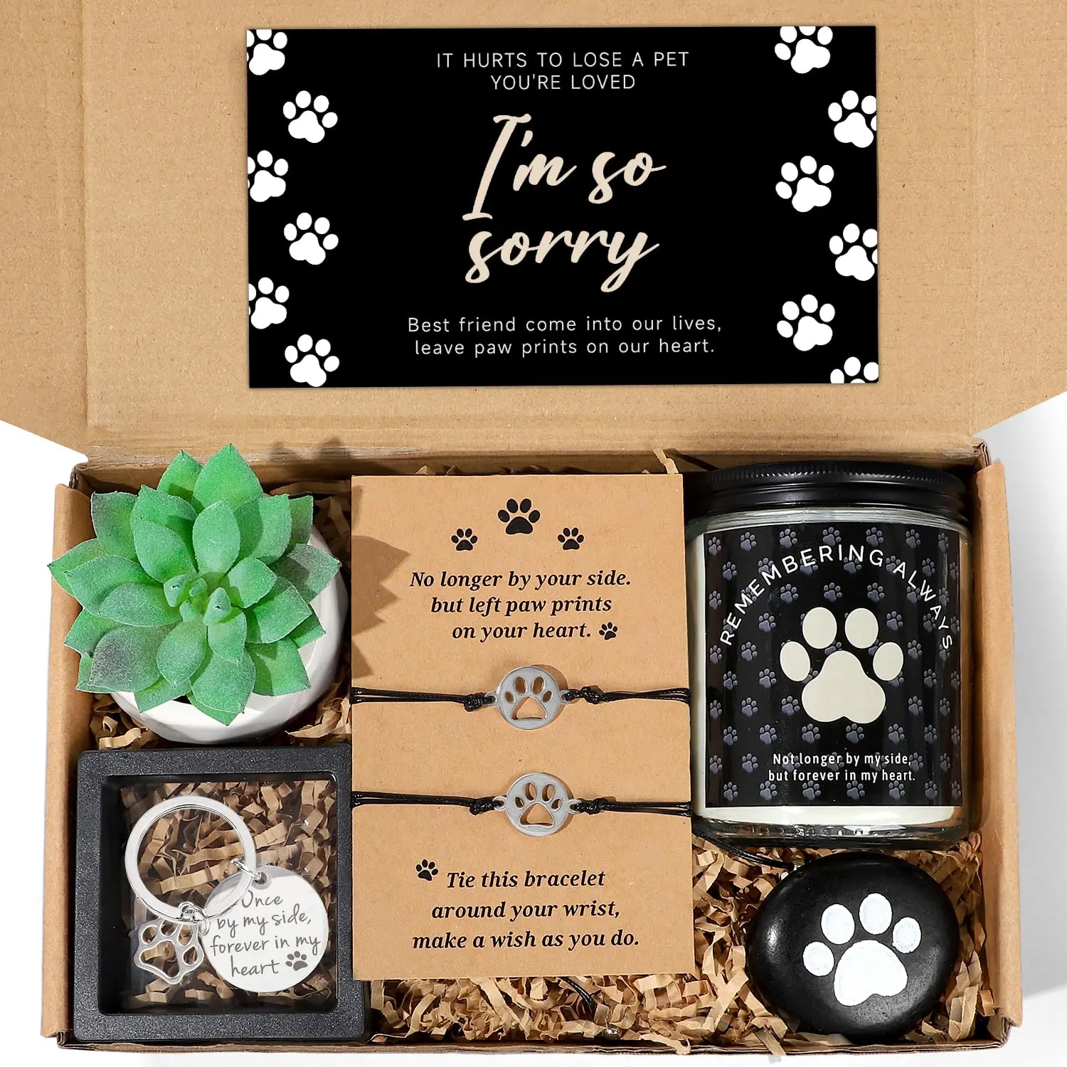 Loss Of Dog Pet Sympathy Gift  Memorial Gifts For Dogs A Baskets Passing Away Box Lovers Friends Family