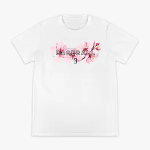 Comfort Colors - Cherry Blossom Baseball Radar Style T Shirt. Aesthetic Y2K Streetwear Graphic Tee & Summer Outfits. The Best Gifts For Him On TikTok