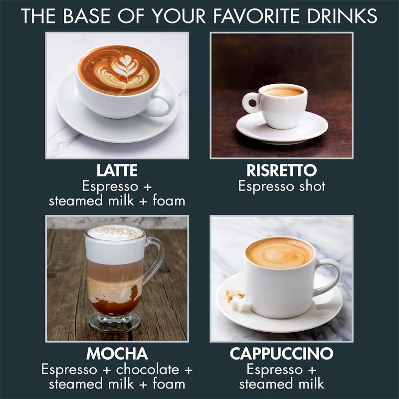 Italian Style Aluminum Moka Pot Espresso Brewer, Classic Stovetop Coffee Pot for Home, Office & Camping, Reusable Coffee Maker in Multiple Cup Sizes