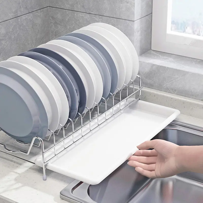 Stainless Steel Kitchen Bowl and Plate Drain Rack, Kitchen Supplies Draining Rack, Household Tableware Organizer, Plate Holder