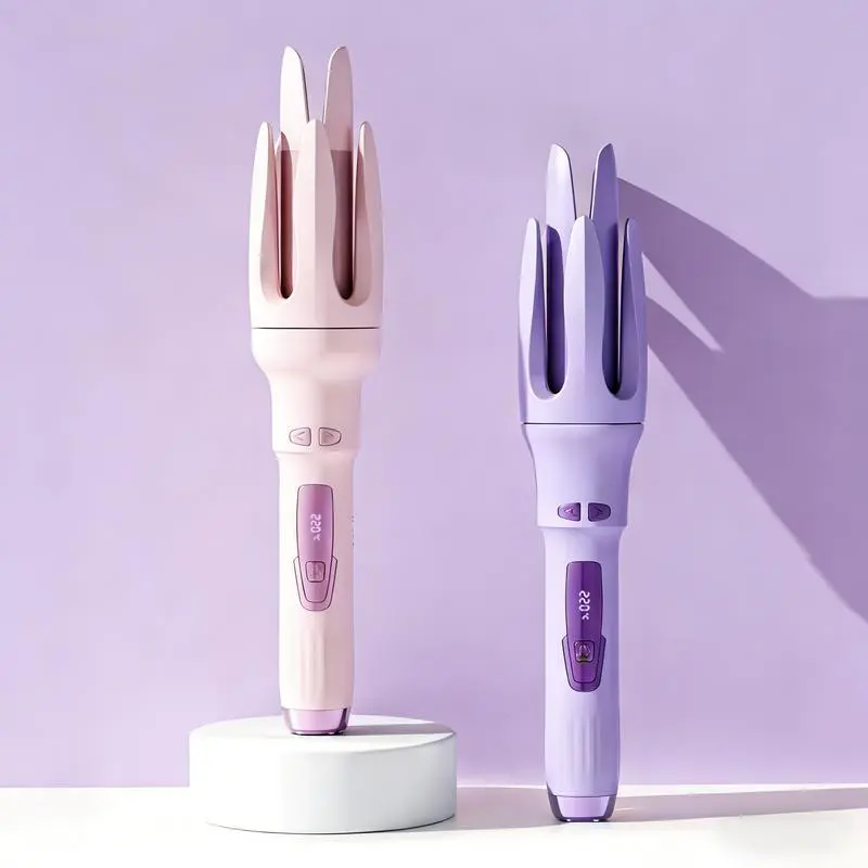 Automatic Rotating Hair Curler (1.25-Inch) - 4 Adjustable Temperature Settings Professional Automatic Curling Stick for Curly Hair, Ideal Gift for Girlfriend, Mom, Daughter sohochic, Hair Styling Tools