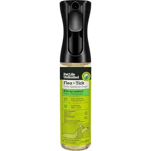 Natural Flea & Tick Spray for Dogs, 10 oz, Plant-Based Prevention & Treatment with Essential Oils, Kill & Repel Fleas, Ticks & Eggs, Soothes Itchy Skin, Daily Use