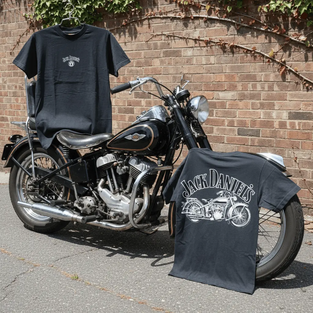 Vintage new with tags Jack Daniel’s Motorcycle T-Shirt