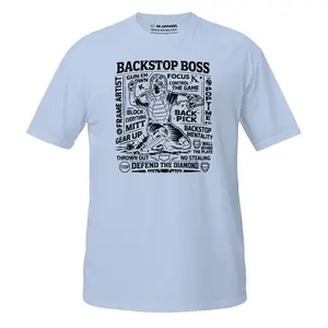 Backstop Boss In Action - Adult Tee