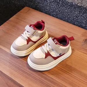 Youngsters' Multi-Color Athletic Sneakers - Comfortable & Breathable, with Hook-and-loop Fastener Straps for Boys and Girls - Ideal for Everyday Activities, Lightweight Non-Slip Toddler shoes pattern