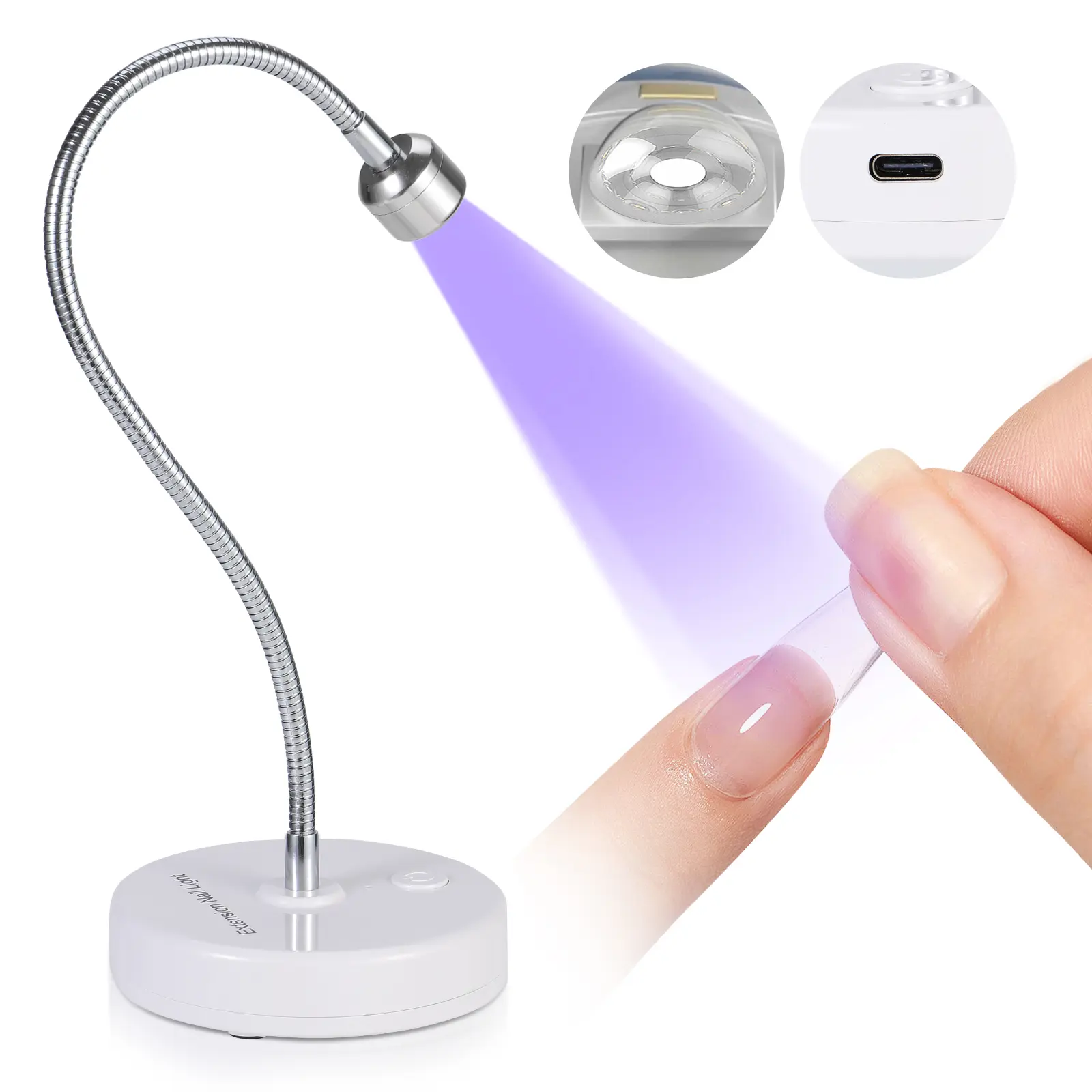 12W Adjustable Gooseneck U V Lamp for Gel Nail