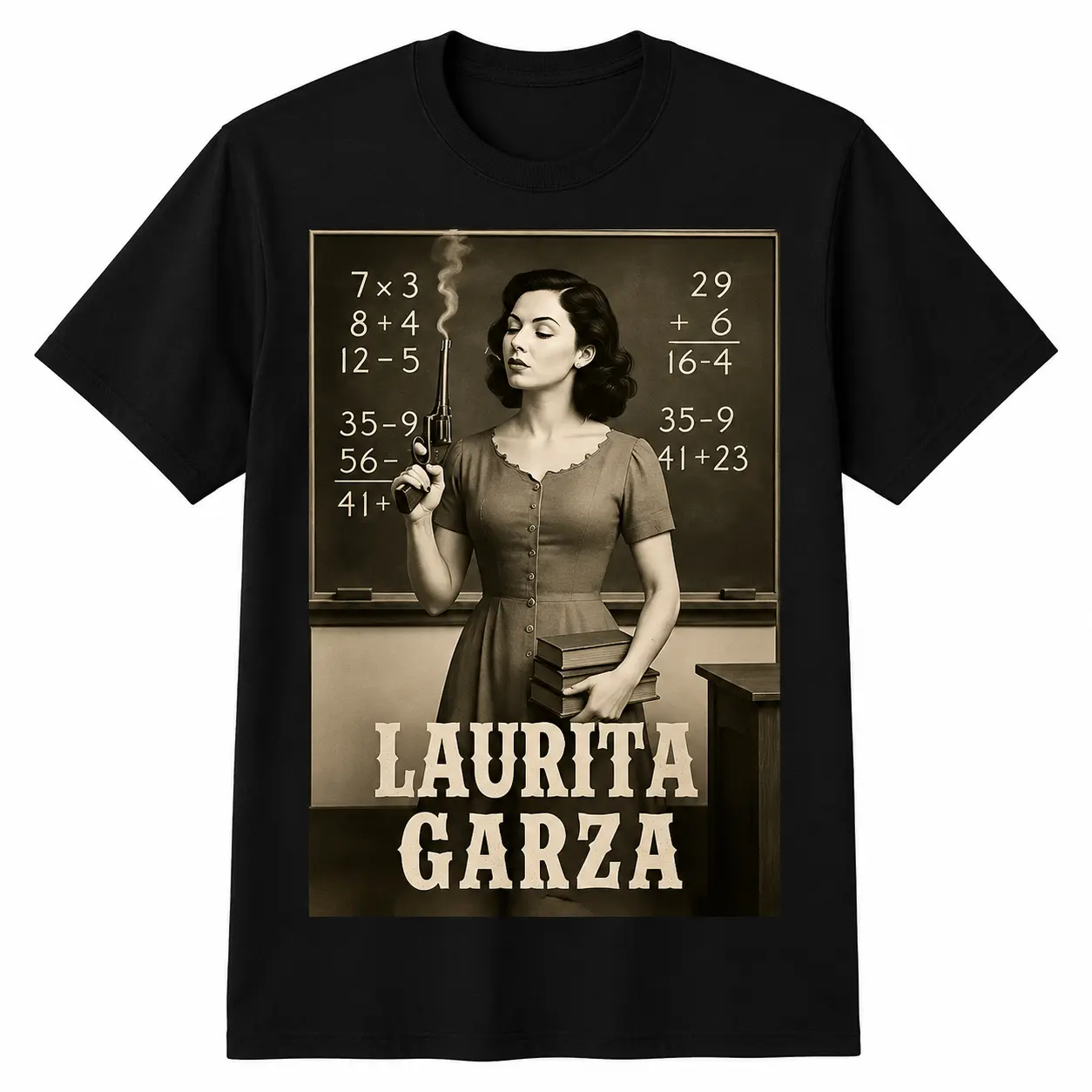 Unisex Vintage Classroom Graphic T-Shirt - 100% Cotton Short-Sleeve Crewneck Fitted Top, Breathable Tee for Women’s Everyday Streetwear
