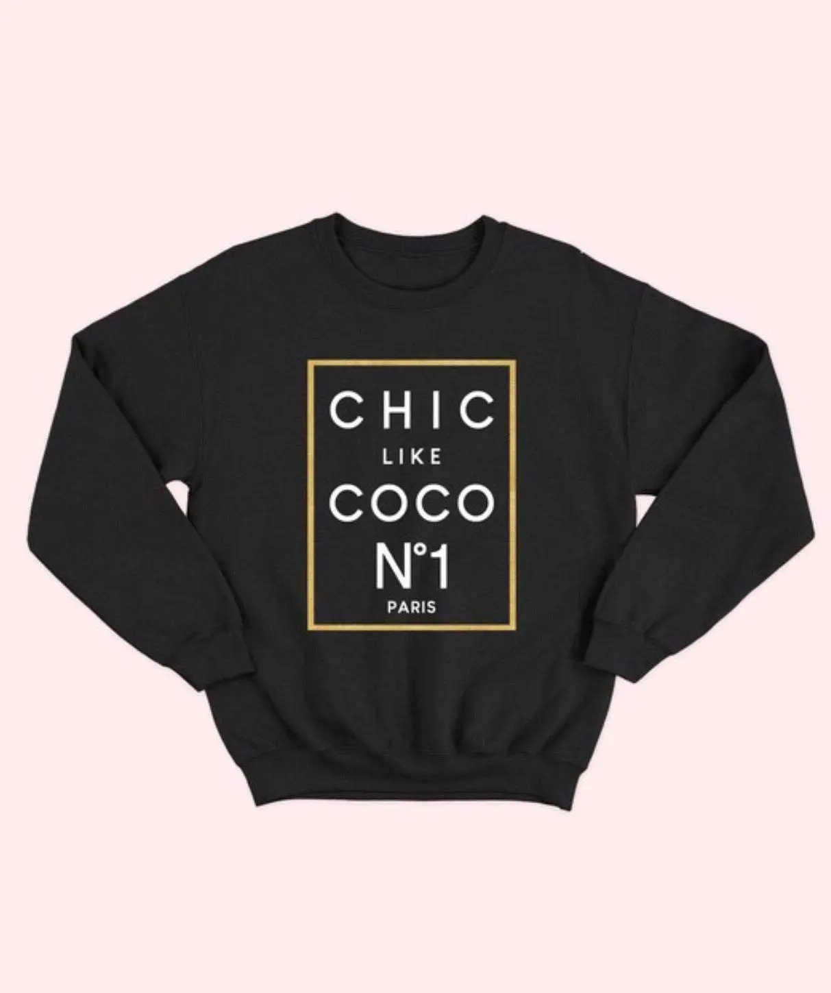 Adeline Chic Like Coco Cotton Sweatshirts