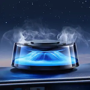 2-in-1 Smart Car Air Freshener Diffuser & Wireless Phone Charger. Auto On/Off Vibration Sensor, Dashboard Mount Ambient Light. Space-Saving with Long-Lasting Natural Essential Oil. Ultimate Car Accessory