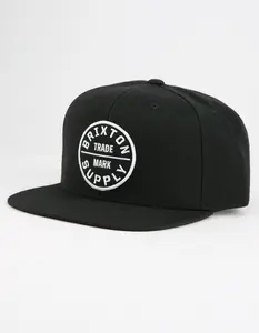 BRIXTON Oath III Mens Snapback Hat, Black, ONESZ