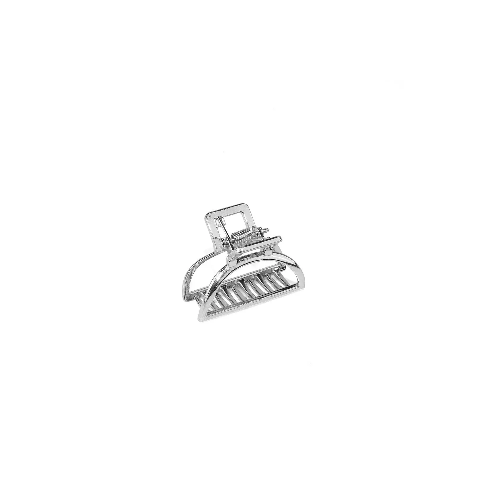 MINI METAL HAIR CLAW CLIP IN SILVER