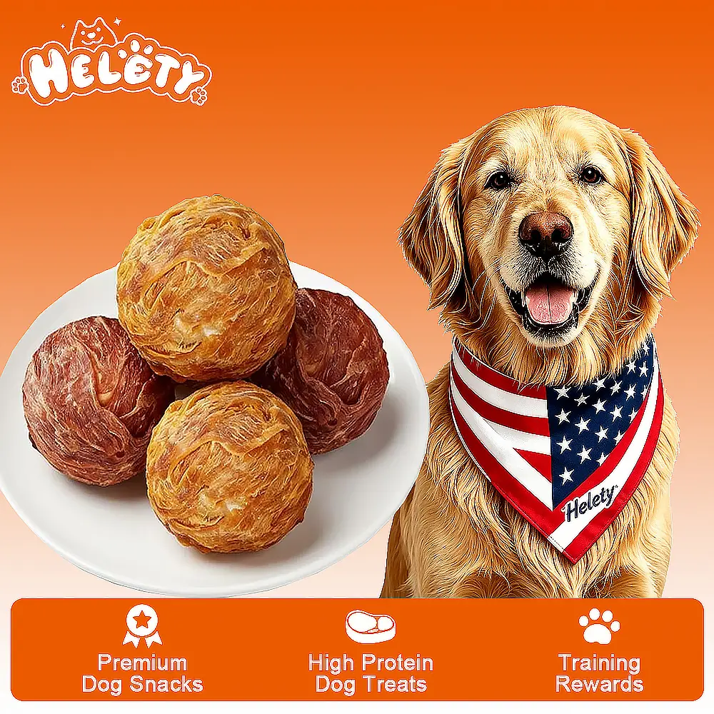 HELETY Duck Jerky Dog Treats - Real Duck Breast #1 Ingredient, Real Meat Grain-Free Low-Sodium, High Protein Lean Training Snacks, Natural Glucosamine & Chondroitin for Joint Support, Collagen Coat, No Artificial Preservatives, Resealable Bag Chews, Chick