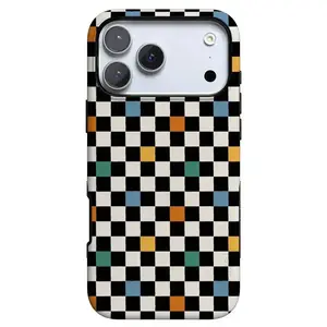 Casely iPhone 17 Pro Case | Old Skool | Retro Checkerboard | Bold Protective Design | Compatible with MagSafe